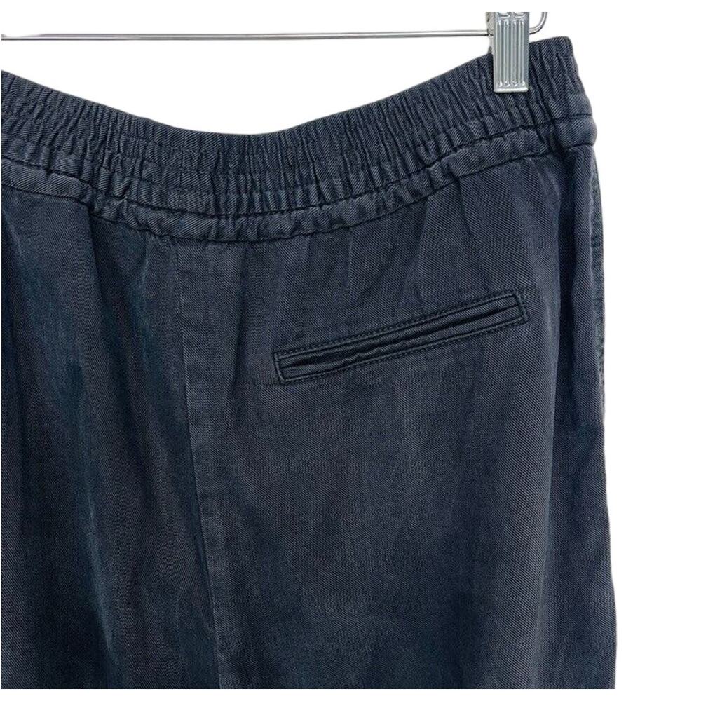 NWT H&M Cargo High Rise Pull On Pant Womens 6 Gray Stone Wash Lyocell Relaxed - Picture 7 of 11